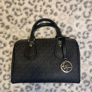 monogram black Michael Kors small duffel bag! Super cute but still great size!♥️